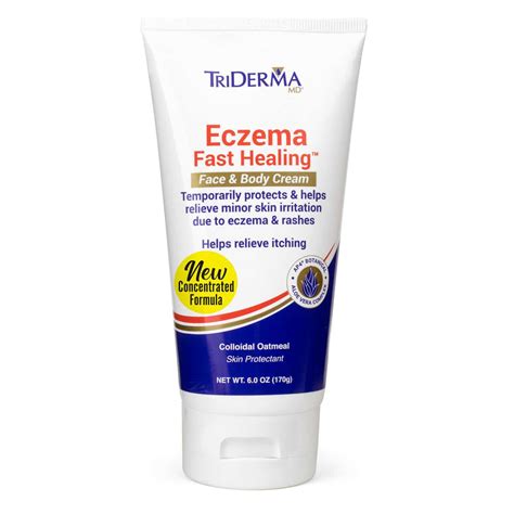 Triderma Md Eczema Fast Healing Face And Body Cream 6 Oz Carewell