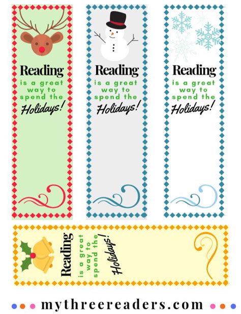 Free Printable Christmas Bookmarks For Teachers Parents And Kids