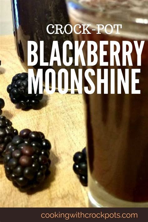Pour into 5 quart canning jars (or bottles of your choice) and put lids. Crock-Pot Blackberry Moonshine - Cooking with Crock-Pots ...