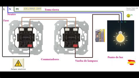 Como Funciona Un Conmutador De Una Vivienda Pn Youtube