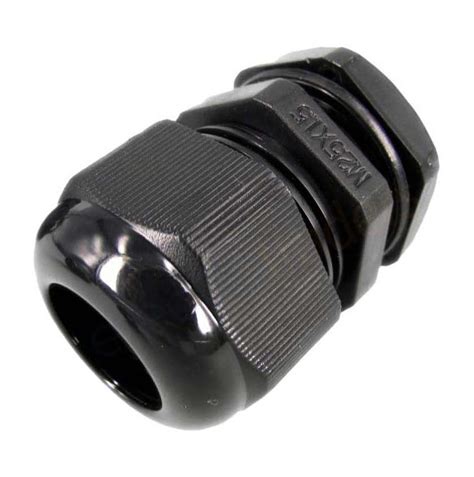 25mm Nylon Cable Gland Glands Electrical Ip68 Waterproof Black