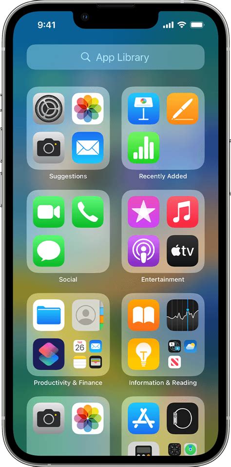 Organize The Home Screen And App Library On Your Iphone Apple Support