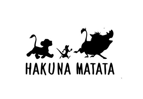 Hakuna Matata SVG - Disney SVG - Lion King SVG - Simba Svg - Disney Svg