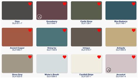 Dulux Paints Shade Card For Bedroom