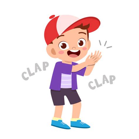Children Clapping Hands Illustrations Royalty Free Vector Graphics