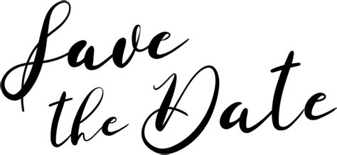 Save The Date Calligraphy Clipart Full Size Clipart 3309737