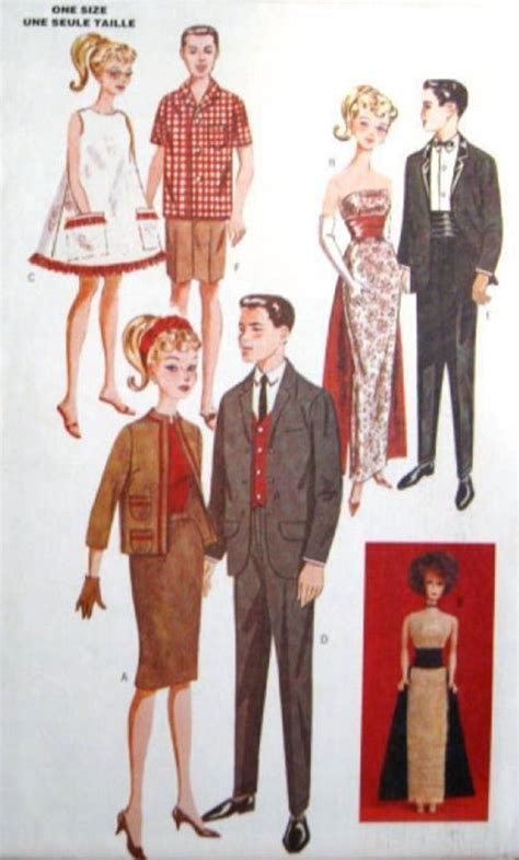 Check out our ken doll clothes pattern selection for the very best in unique or custom, handmade pieces from our craft supplies & tools shops. BARBIE & KEN Doll Clothes Sewing Pattern Retro OOP Butterick