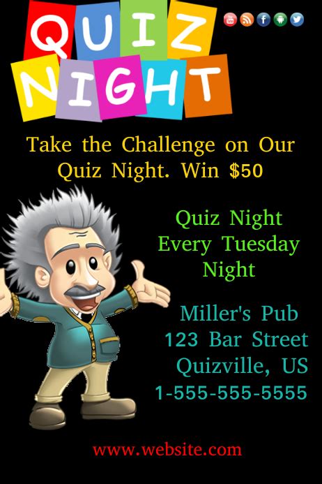 Quiz Night Template Postermywall