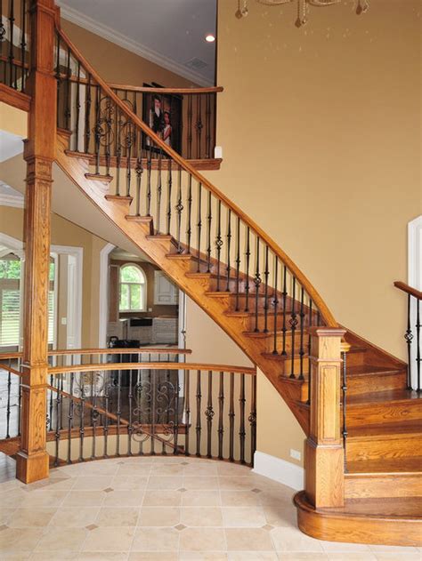 Dark Stained Stairs Home Design Ideas Pictures Remodel