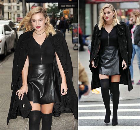 Olivia Holt Street Style All Black Outfit Out In Nyc 10 1 2016 Source