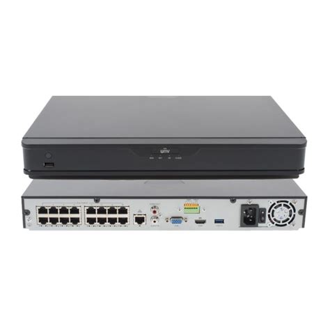 Unv 16 Channel Network Video Recorder Nvr302 16e P16 Action