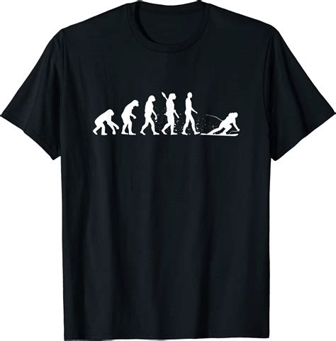 Evolution Von Racing Skifahren Rennski Carving Geschenk T Shirt
