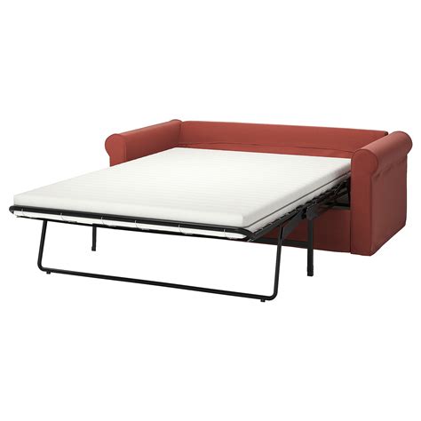 Then, open the second loft bed package and repeat the modification on the other 2 legs (drilling), use the slats from the second loft beds package. GRÖNLID 2-seat sofa-bed - Ljungen light red - IKEA