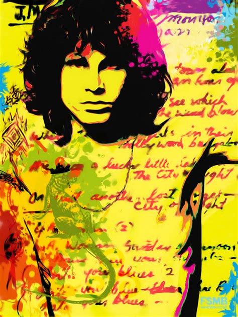 Jim Morrison By Fsmb Rock N Roll Art Jim Morrison Art