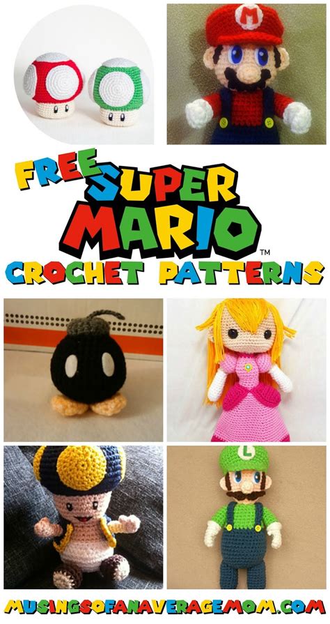 Musings Of An Average Mom Free Mario Crochet Patterns