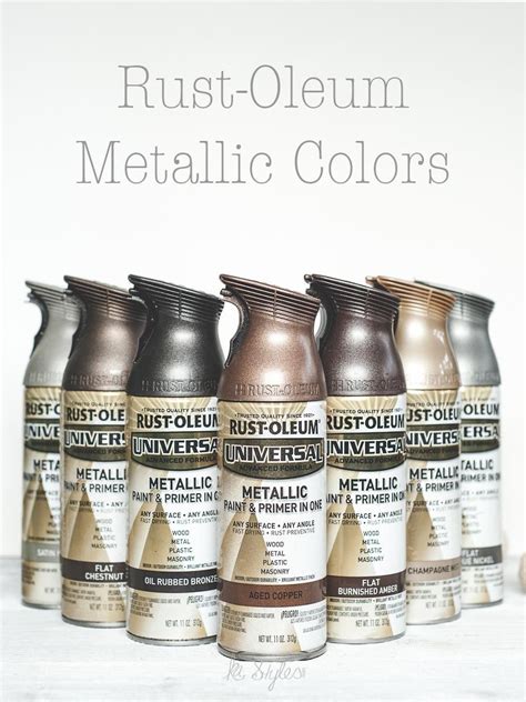 Rust Oleum Metallic Spray Paints Sprinkled And Painted At Ka Styles