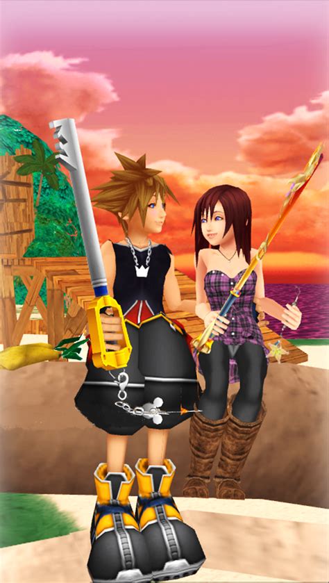 Sora And Kairi Watch The Romantic Sunset By 9029561 On Deviantart