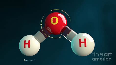 Chemical Bond Forms H2o Electrons Photograph By Intelecom Pixels