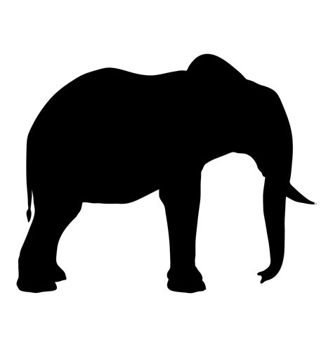 Silhouette Elephant Animal Free Vector Graphic On Pixabay