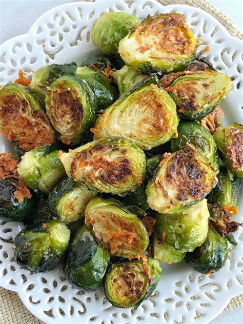 By lina | recipe/diy content creator. Oven Roasted Parmesan Brussel Sprouts - Together as Family
