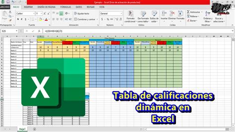 Tabla De Excel Para Calcular Calificaciones Archivo En Excel Para Hot