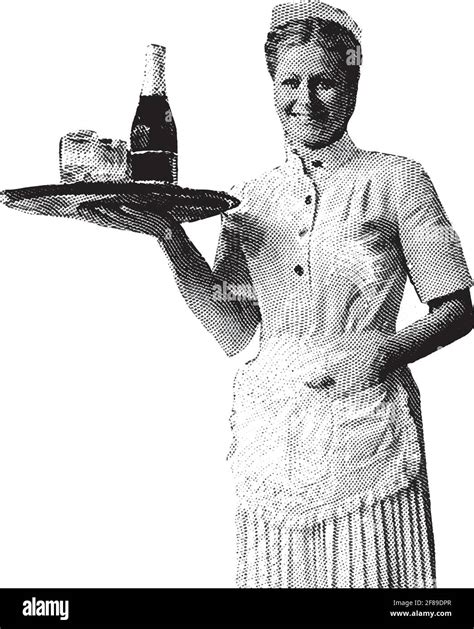 1950s Drive In Restaurant Waitress On Hi Res Stock Photography And