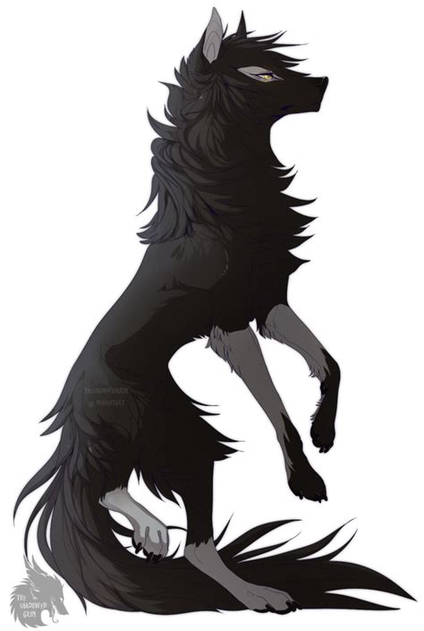 Anime Black Demon Wolf Wolf Artwork Anime Wolf Drawing Animal Drawings