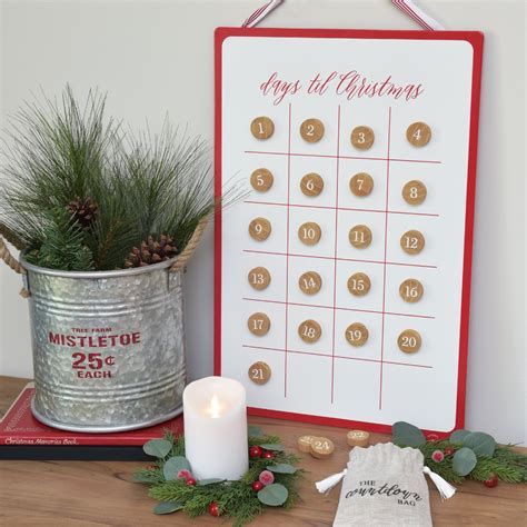 Traditional Advent Calendar With Magnets Traditional Advent Calendar