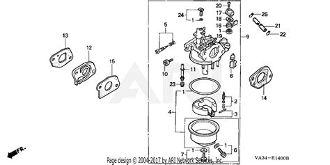 Honda Hr215 Hxa Lawn Mower Usa Vin Mzam 6000001 Parts Diagram For