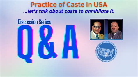 Practice Of Caste In Usa Series7 Qanda With Drgajendran Ayyathurai