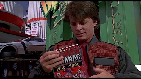 Isn't the sports almanac way too thin for fifty years of sports statistics? Back To The Future 2 - Grays Sports Almanac