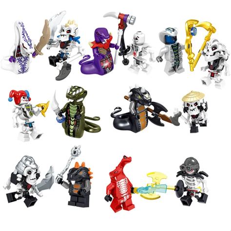 Lego 24pcs Ninjago Ghost Evil Ninja Pythor Mezmo Serpentine Minifigures