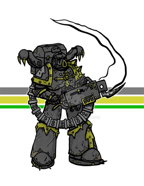 Iron Warrior With Hvy Bolter By Clayman8 On Deviantart