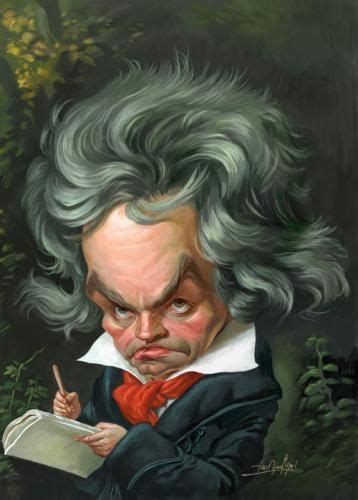 Ludwig Van Beethoven By Amir Taqi Famous People Cartoon Funny