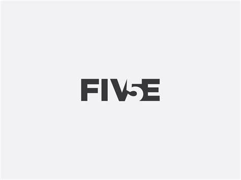 Five 5 Negative Space Logo Design By Moncef Arajdal On Dribbble