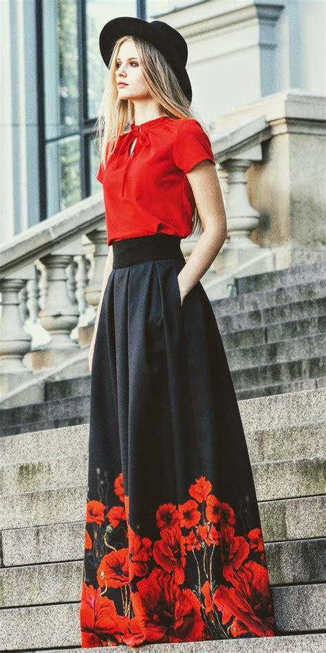 outfits with black maxi skirt fashion trends in 2023