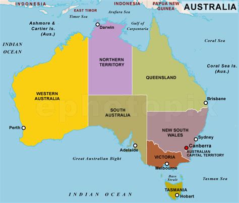Map Of Australia With Countries Map 2023