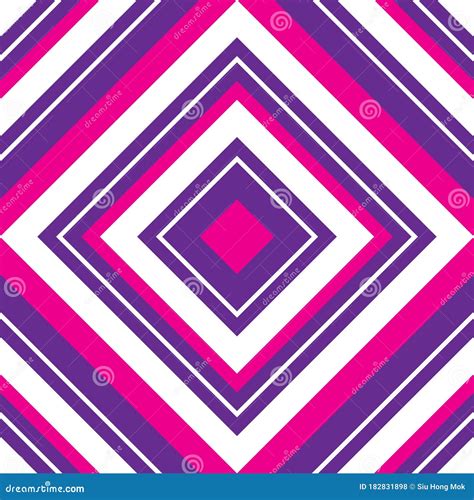 Purple Argyle Diagonal Stripes Seamless Pattern Background Stock Vector