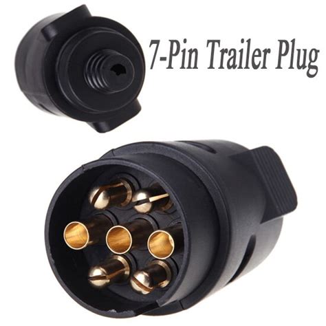 If your trailer plug or socket uses a saddle device (a device that holds wiring in place), replace saddle device and tighten screws to secure cable 8. 7 Pin Trailer Plug 7 Pole Wiring Connector 12V Towbar Towing Caravan Truck Plug N Type Trailer ...