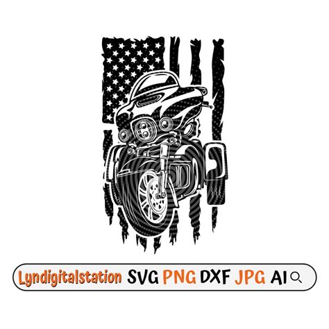 Us Trike Svg Trike Motorcycle Clipart Tricycle Cut File Etsy