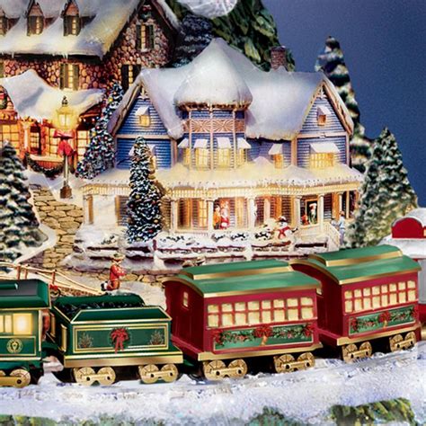 Thomas Kinkade Wonderland Express Animated Tabletop Christmas Tree With