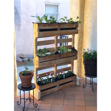 Wood Pallet Plant Stand Serves Your Indoor And Outdoor Needs Pallet Diy