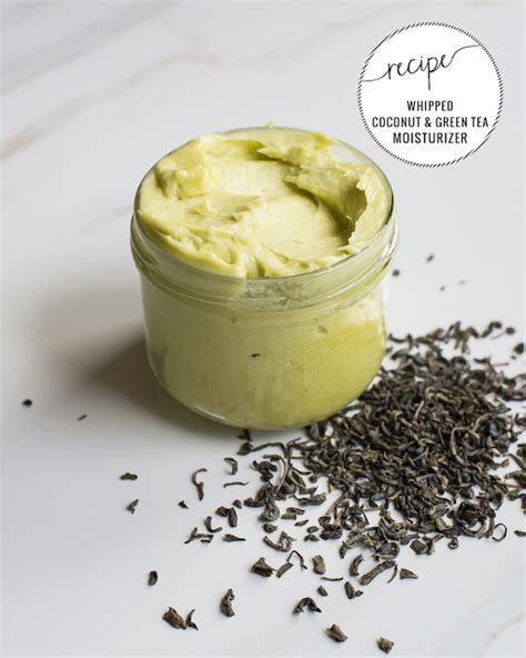 Diy Beauty Whipped Green Tea And Coconut Oil Moisturizer