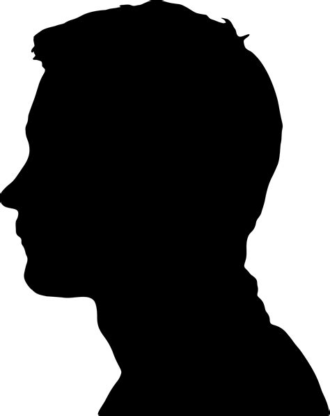 Human Head Face Silhouette Clip Art Male Human Head Silhouette Hd