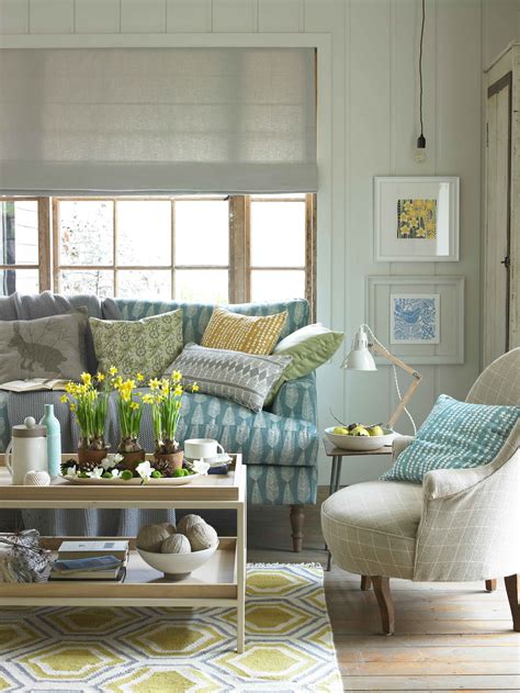 Relax On A Bright And Breezy Sofa In This Bright And Cheerful Spring Sitting Room En With