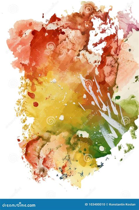 Colorful Watercolor Abstract Background Illustration Stock Vector