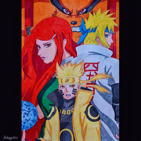 Finished Naruto Drawing👀 I Hope You Like It 🙂 Artistshibuyaarts R