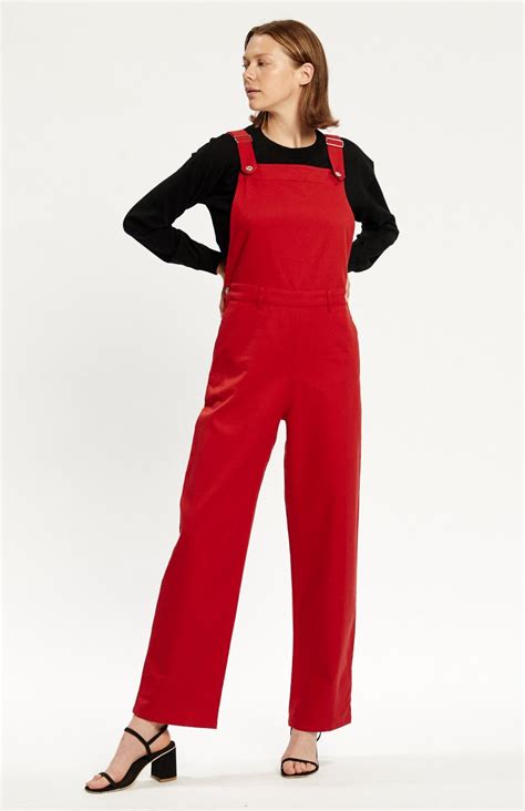 Red Overalls Fashion Outfits Fashion Trends Made Slim Fit Trending