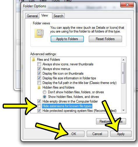 How To View File Extensions In Windows 7 Live2tech