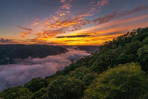 Beauty Mountain Sunset New River Gorge West Virginia Travel And Rhum